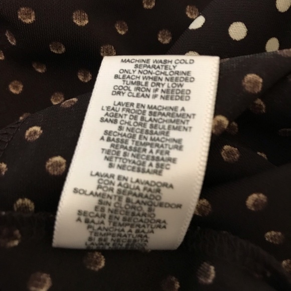 Michael Kors Polka Dot Brown Dress sz 12. - Picture 8 of 10